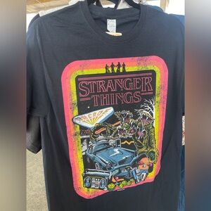 Stranger Things Black Graphic Tee